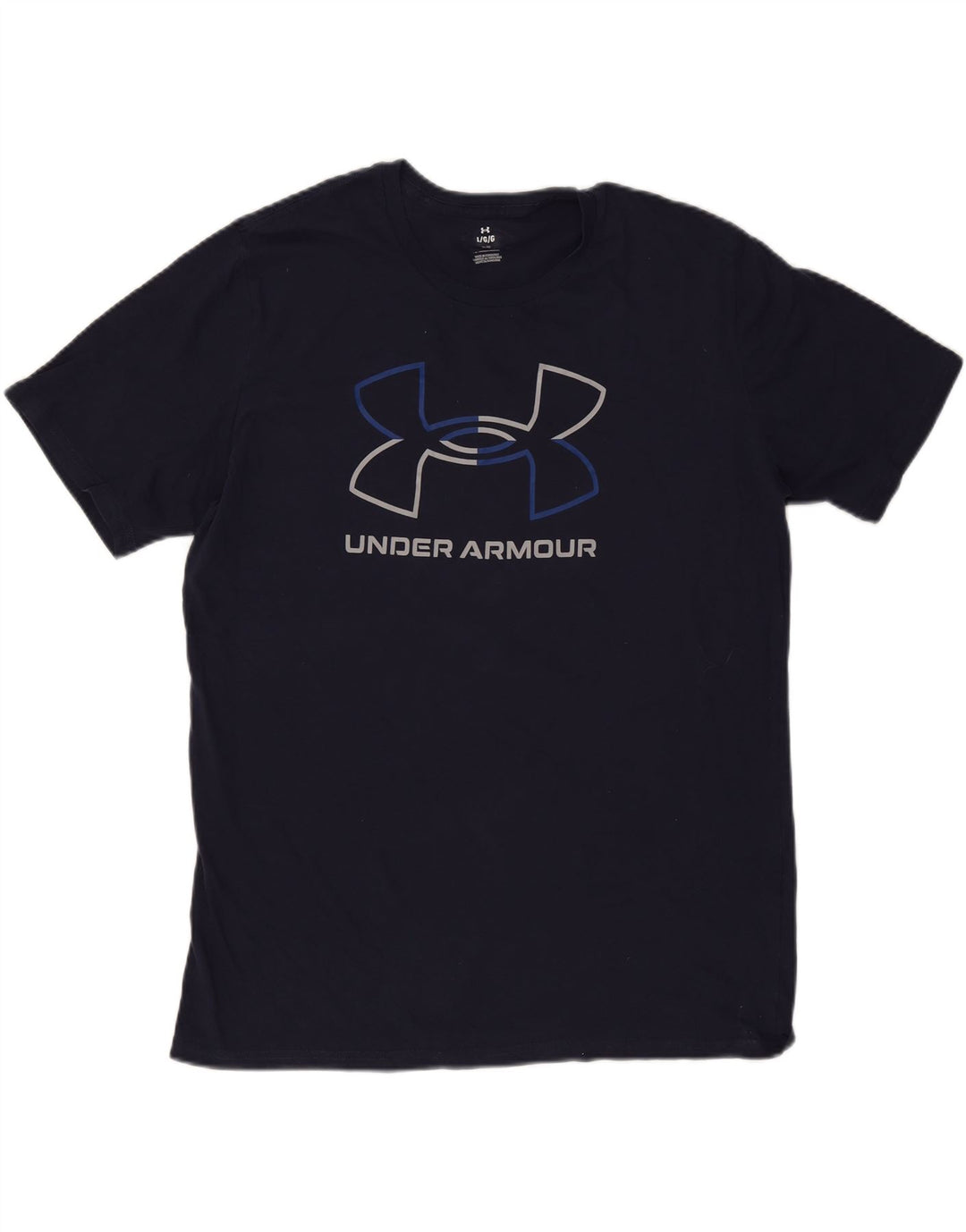 Under Armour Herre Grafisk T-Shirt Top Stor Marineblå