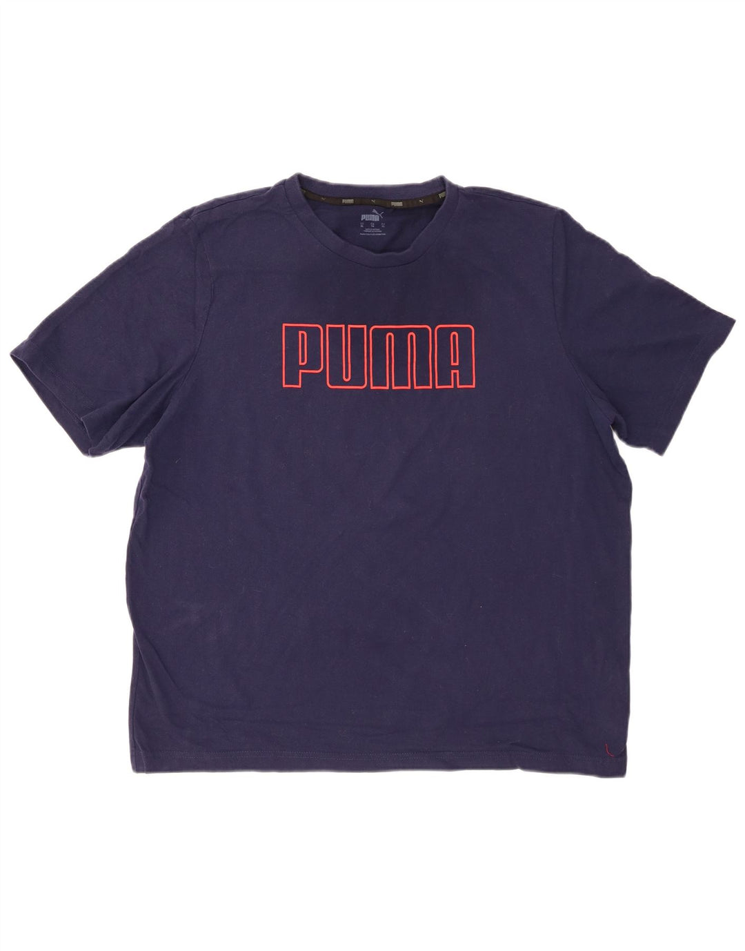 PUMA Herre grafisk T-shirt top XL marineblå bomuld