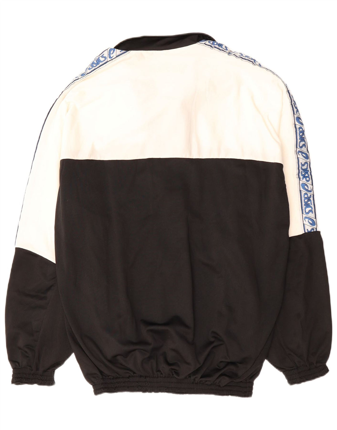 ASICS Grafisk træningsdragt til mænd, topjakke, stor sort farveblok