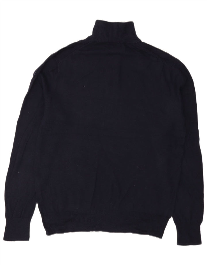 BONOBOS Herre Slim Fit Zip Neck Jumper Sweater Medium Navy Blue