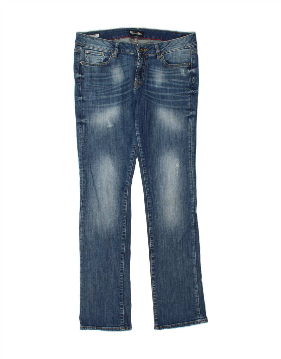 RIFLE Womens Straight Jeans W33 L34 Blue Cotton Vintage Rifle and Second-Hand Rifle from Messina Hembry 