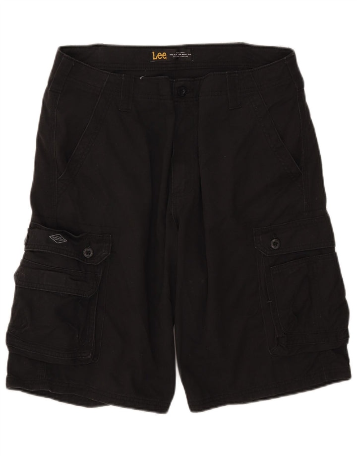 Lee Herre Cargo Shorts W34 Large Black Bomuld