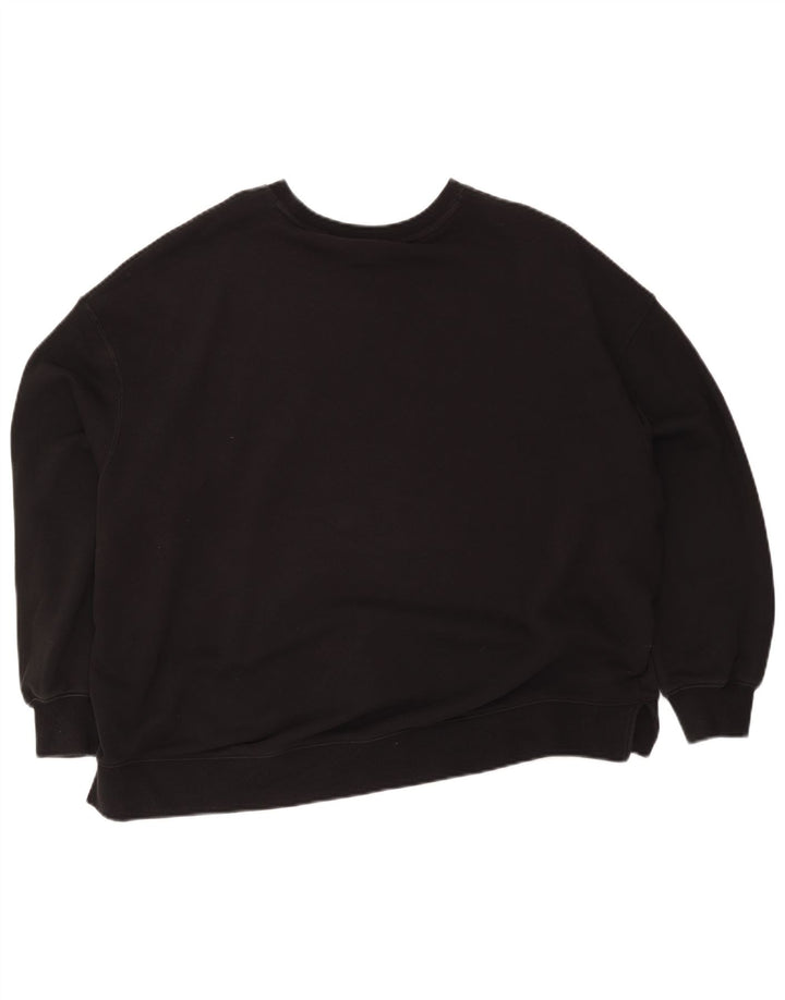 Puma Dame Grafisk Oversized Sweatshirt Jumper UK 16 Large Black Floral