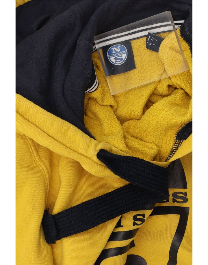 North Sails Herre grafisk hættetrøje Jumper Medium Gul Bomuld