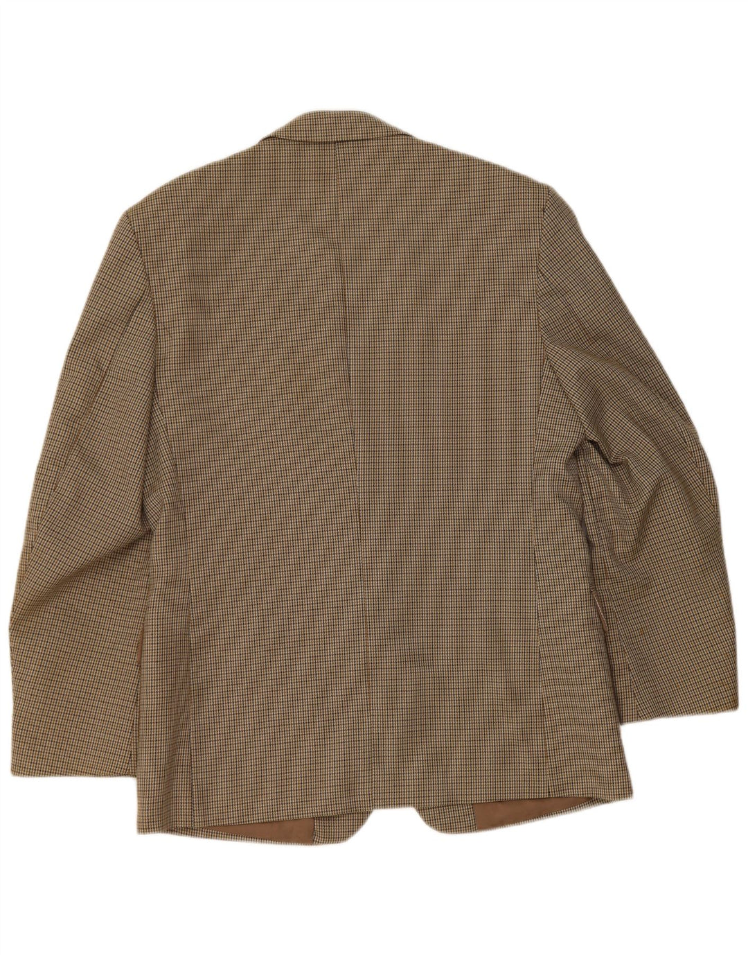 Bersani Herre 2-knaps blazerjakke UK 40 Large Brown Houndstooth Polyester