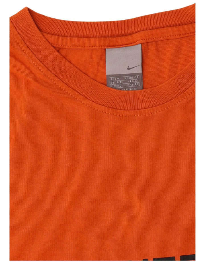 Nike grafisk T-shirt top til mænd UK 39/41 Medium Orange