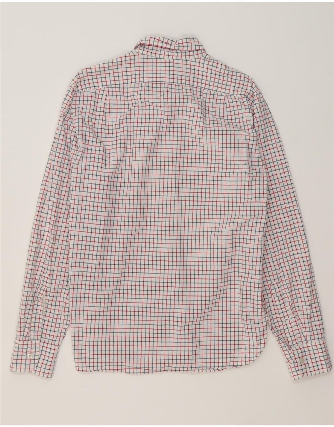J. CREW Mens Slim Shirt Medium White Check Cotton Vintage J. Crew and Second-Hand J. Crew from Messina Hembry 
