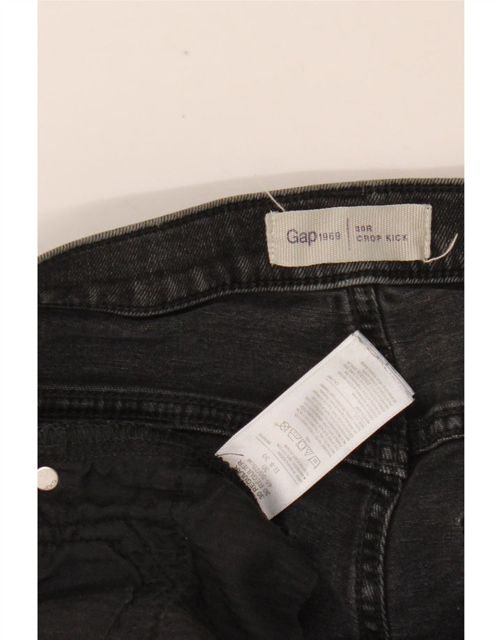 GAP Womens Kick Regular Fit cropped jeans W30 L24 Grå bomuld