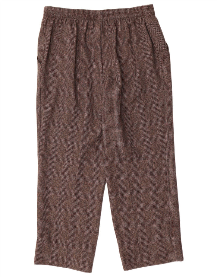 Marks & Spencer Dame Cropped Trousers UK 12 Medium W28 L24 Grå