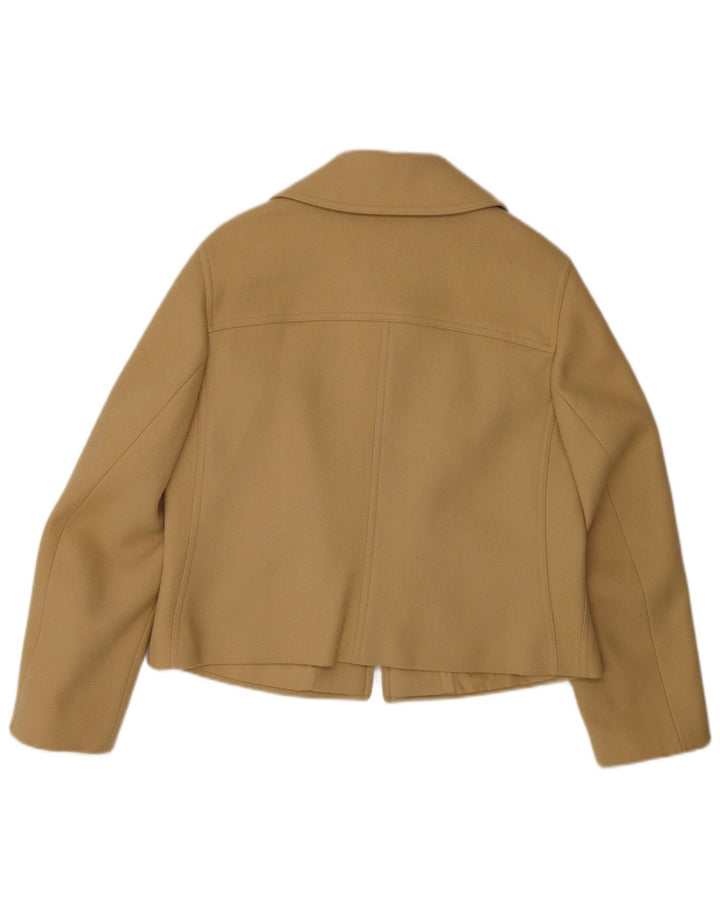 Bogner Dame Blazer Jakke UK 16 Stor Beige Uld