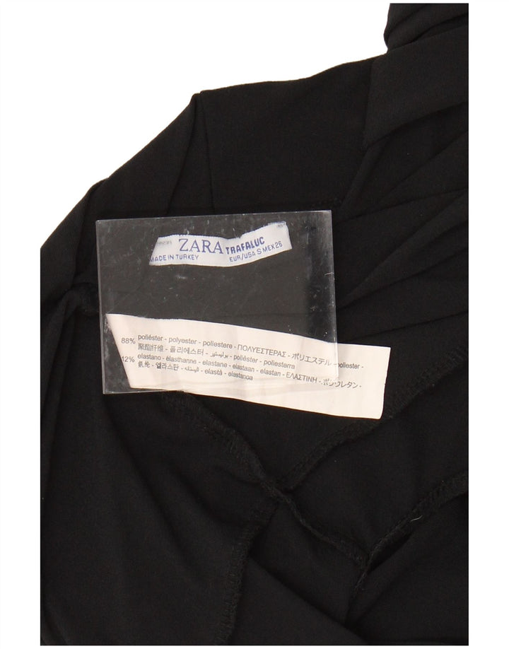 ZARA Trafaluc ærmeløs bodysuit til kvinder UK 10 Lille sort polyester