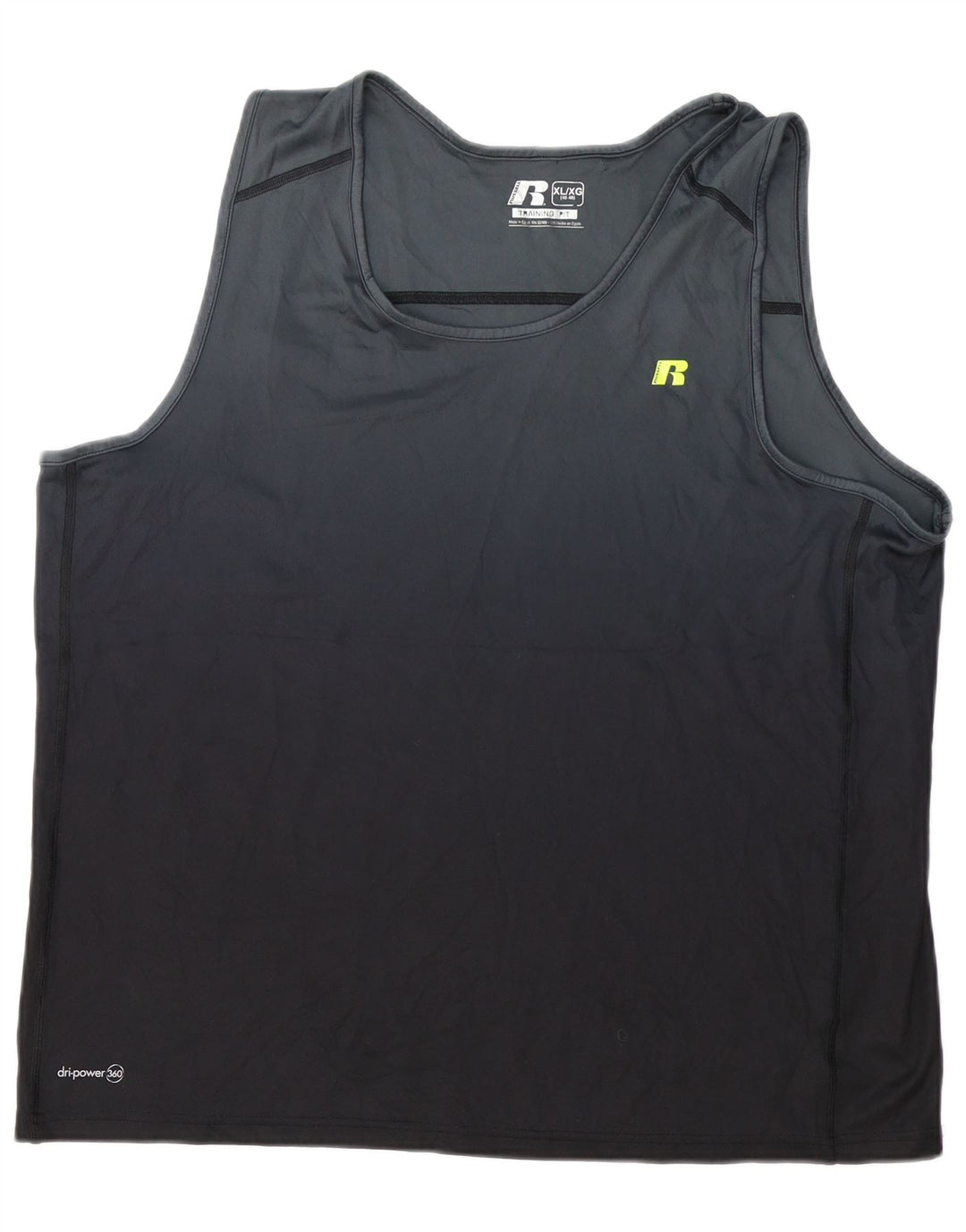 RUSSELL ATHLETIC Herrevest Top UK 46/48 XL Sort Polyester