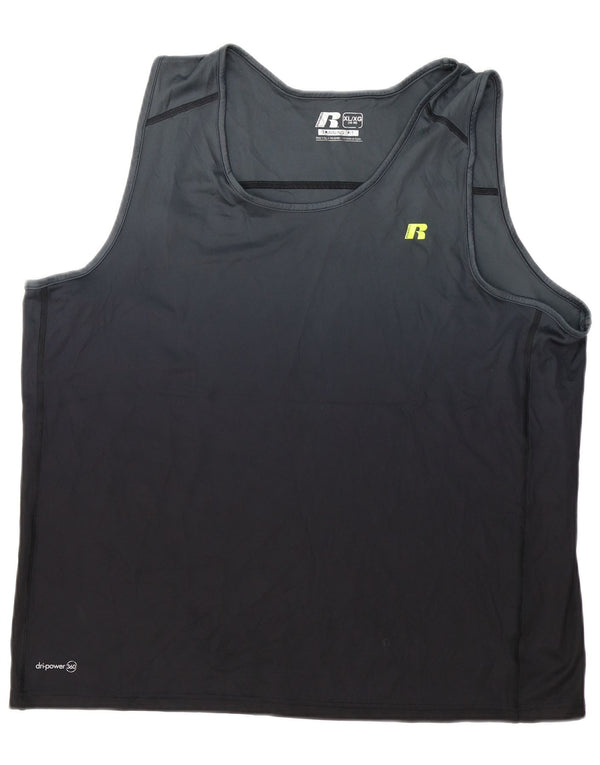RUSSELL ATHLETIC Herrevest Top UK 46/48 XL Sort Polyester