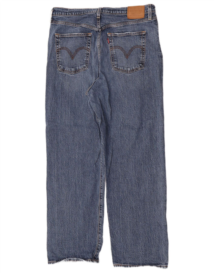 Levi's Dame Ribcage Straight Jeans W32 L29 Blå Bomuld