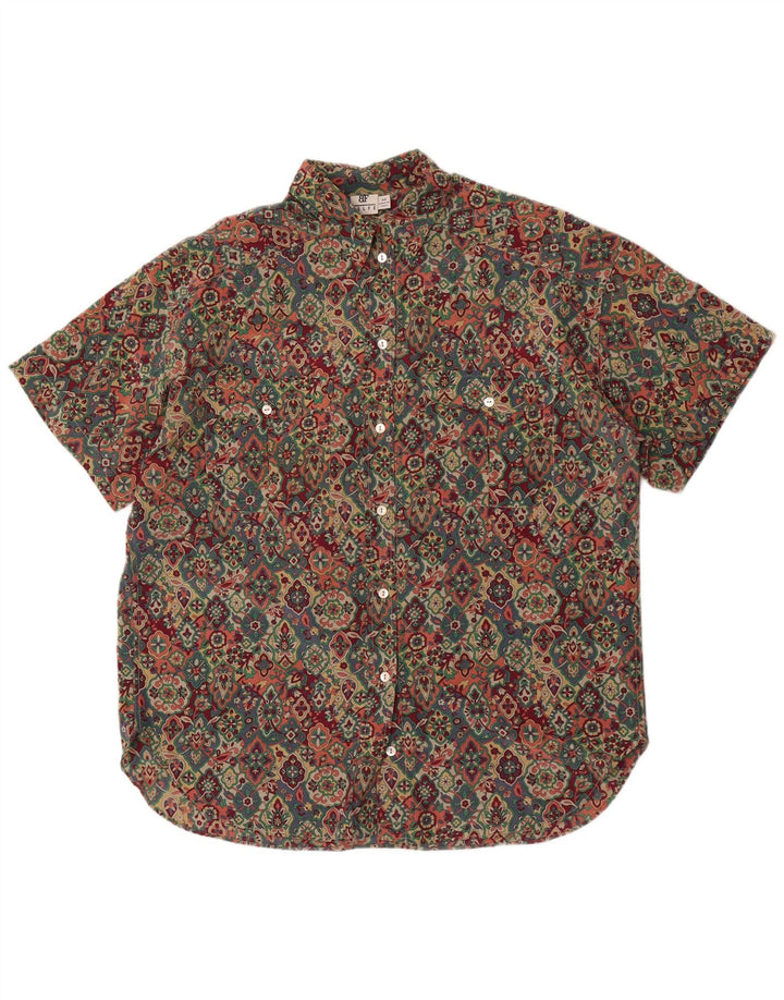 Belfe Kortærmet Oversized Skjorte til kvinder IT 44 Medium Multicolored Floral
