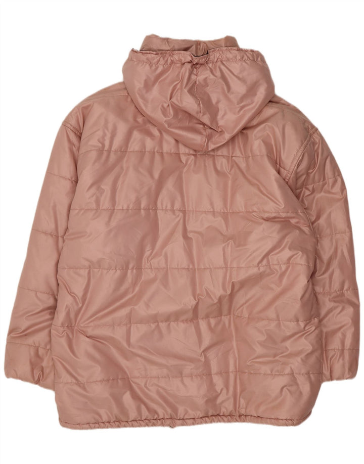 Belfe & Dame Hætte Oversized Polstret Jakke IT 46 Large Pink Polyester