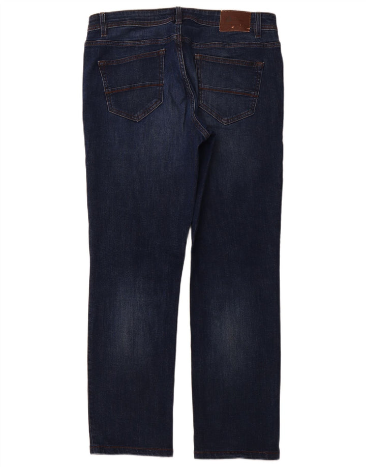 DACK'S Straight Jeans til mænd IT 50 Large W34 L31 Marineblå Bomuld