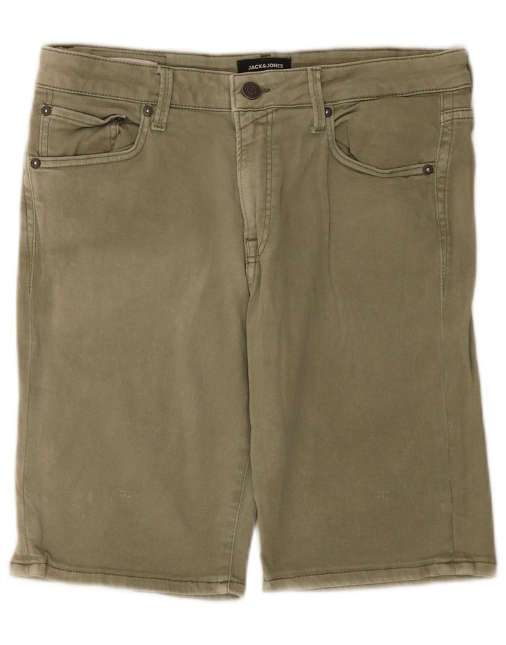 Jack & Jones Herre Denim Shorts Large W34 Khaki