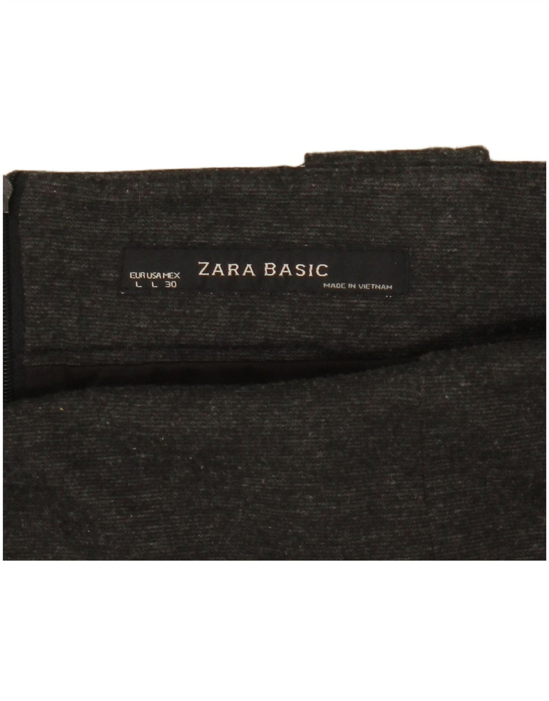 Zara Pencil Skirt Large W30 Grå Flecked