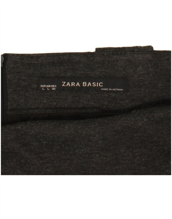 Zara Pencil Skirt Large W30 Grå Flecked