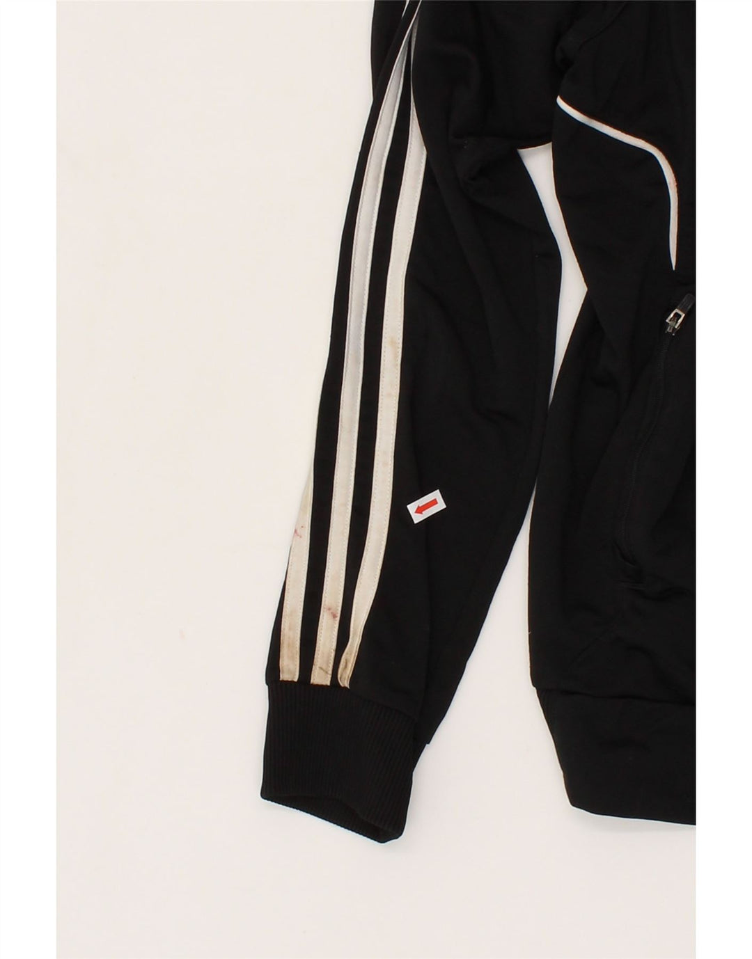 ADIDAS Womens Tracksuit Top Jacket UK 18 XL Black Polyester Vintage Adidas and Second-Hand Adidas from Messina Hembry 