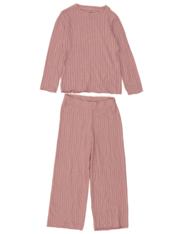 Marks & Spencer Girls 2-delt sæt 5-6 år Pink Viscose
