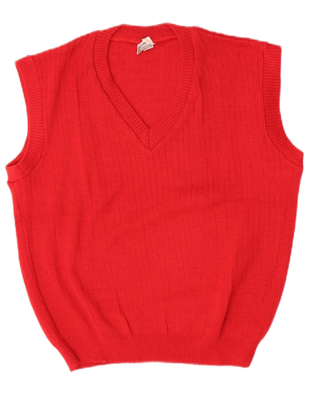 Vintage Dame Vest Tank Top EU 46 XL Rød