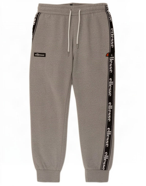 Ellesse Womens Træningsdragt Bukser Joggers UK 8 Small Grey Colourblock