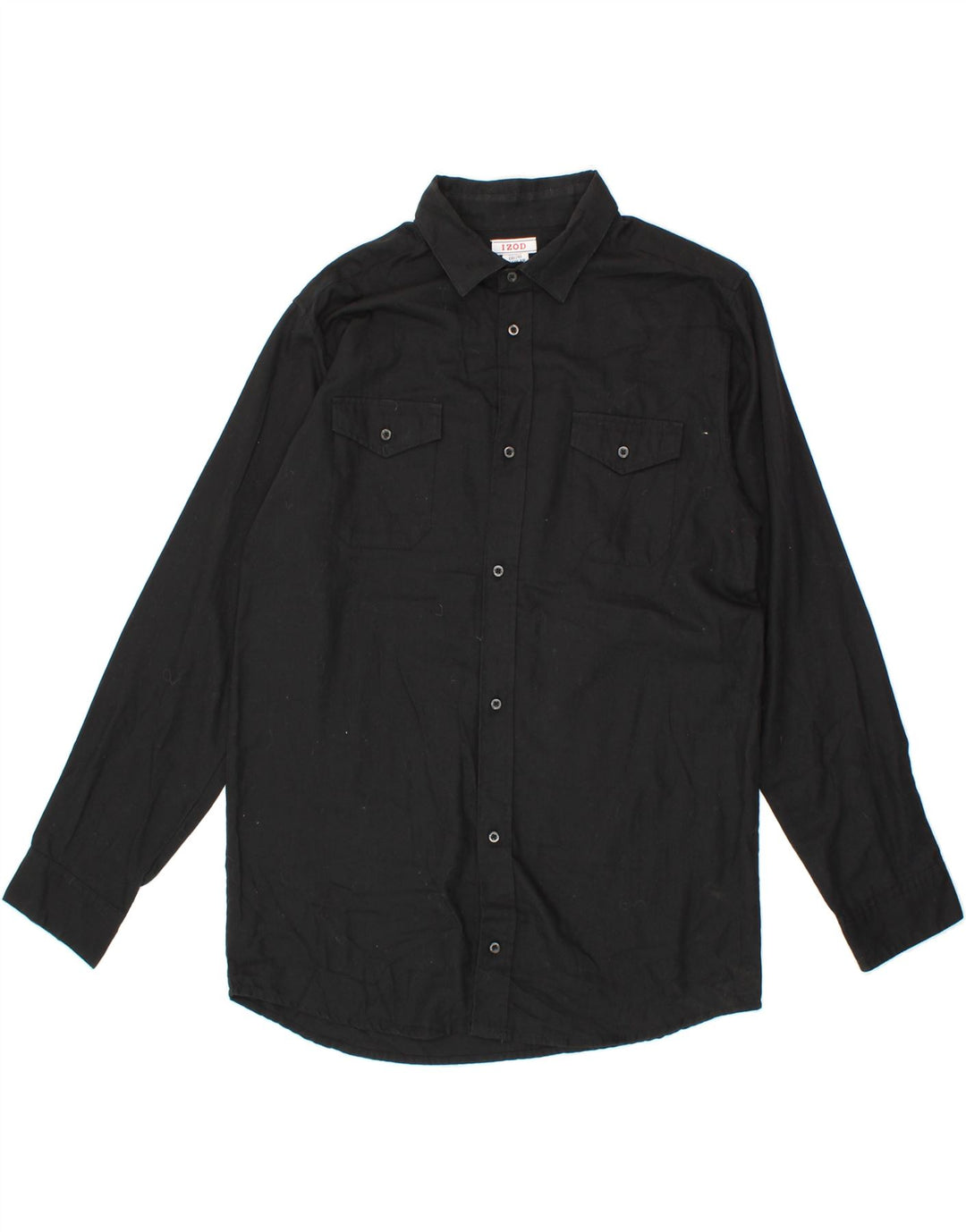 IZOD Boys Shirt 15-16 Years 2XL Black Cotton Vintage Izod and Second-Hand Izod from Messina Hembry 