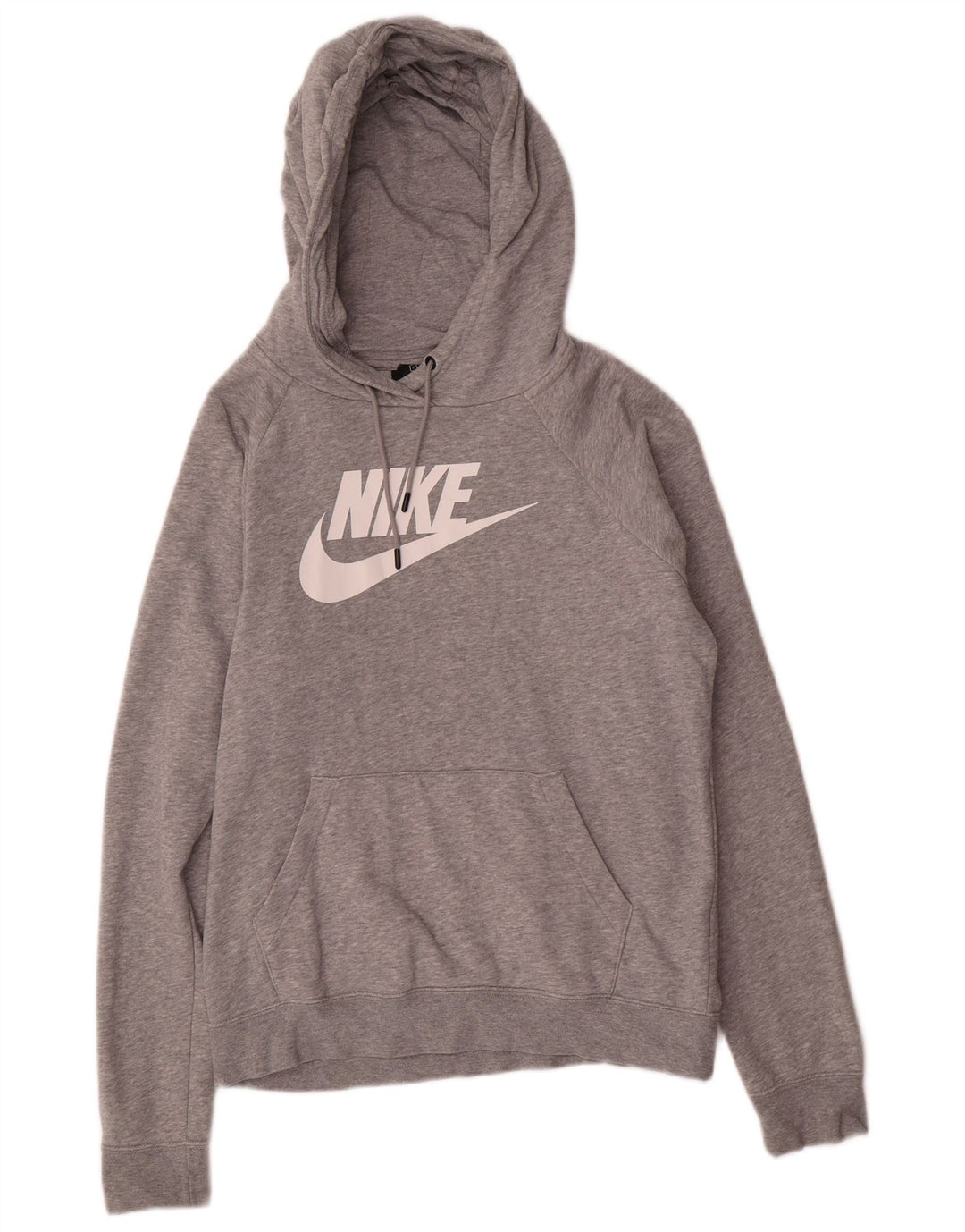 NIKE Grafisk hættetrøje til mænd, lille grå flækket bomuld