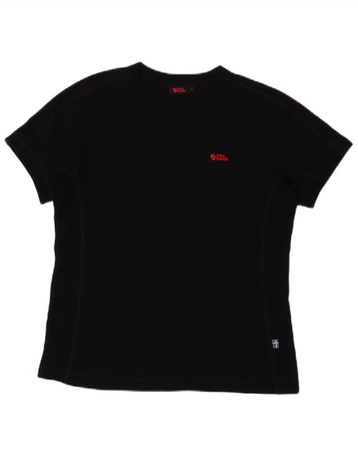 Fjall Raven T-Shirt Top UK 12 Medium Sort Polyester