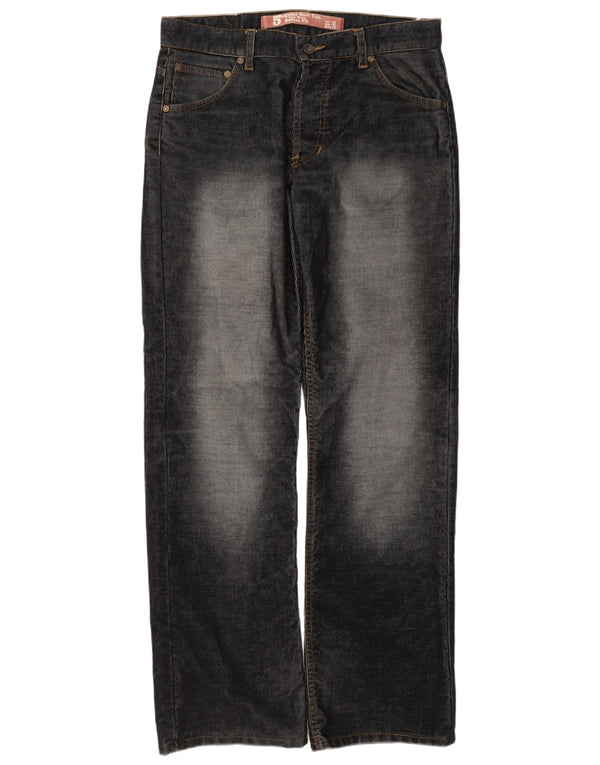 Zara Herre Lavtalje Bootcut Casual Bukser EU 42 Large W32 L34 Sort