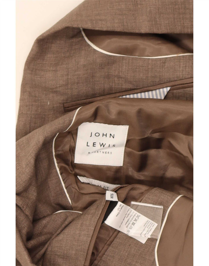 John Lewis Herre 2-knaps blazerjakke IT 50 Stor beige hør