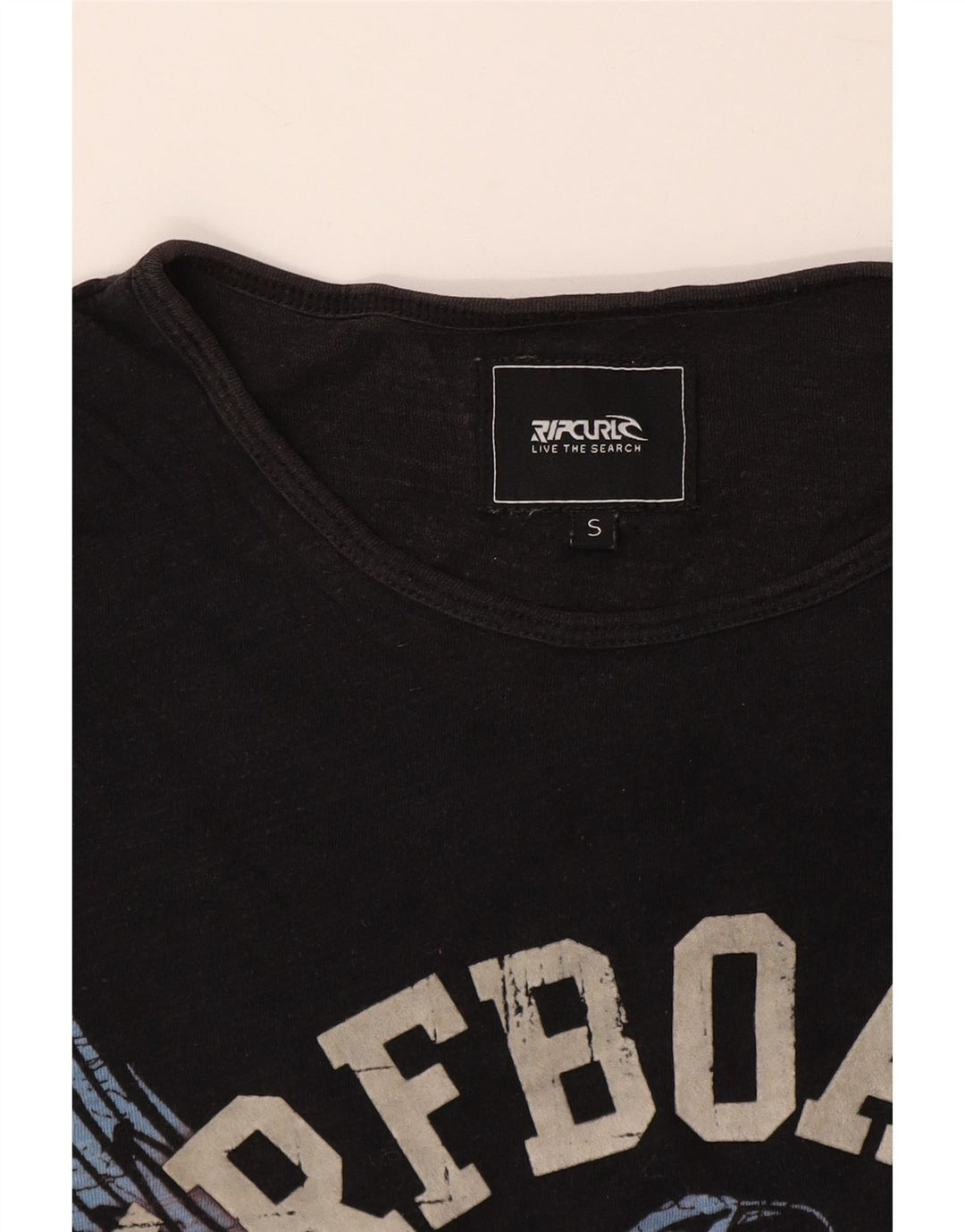 RIP CURL Herre grafisk T-shirt Top Lille Sort