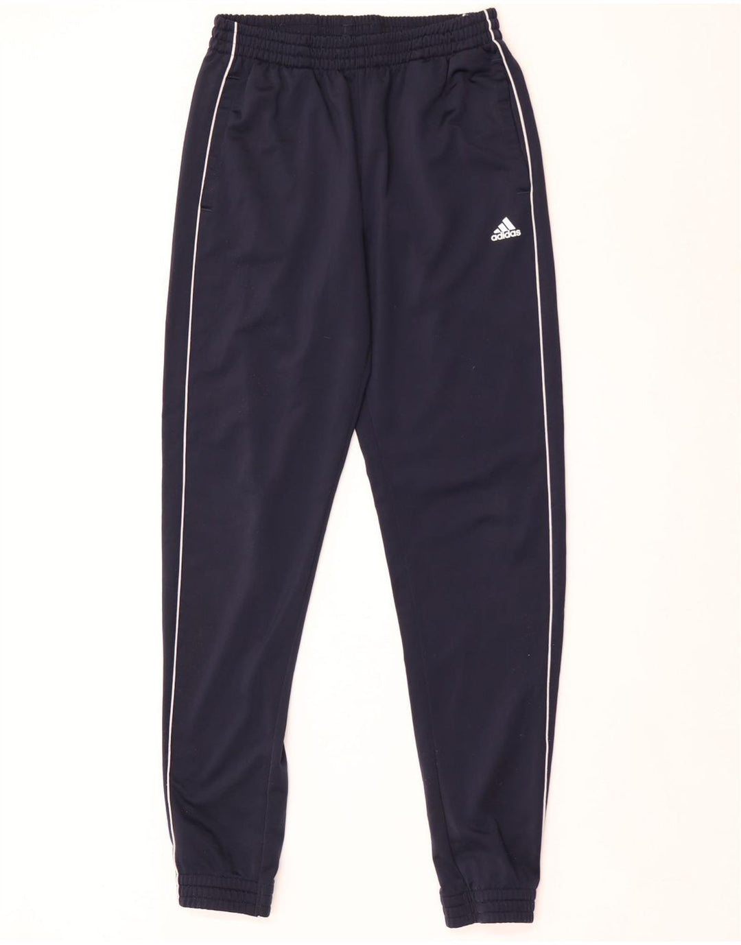 Adidas Drenge Træningsdragt Bukser Joggers 14-15 År Marineblå Polyester