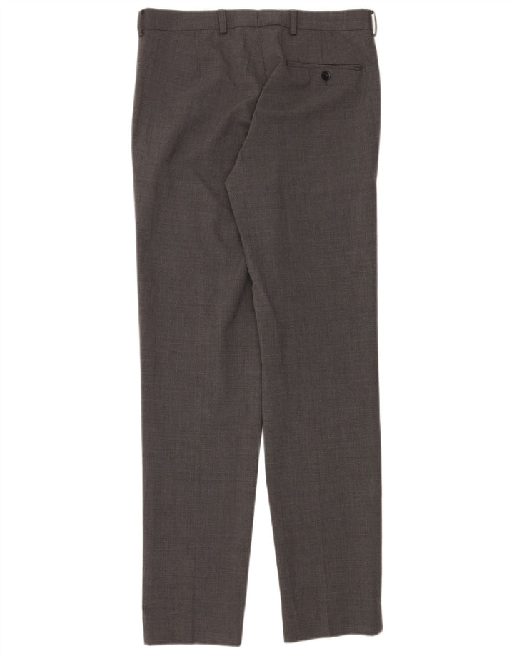 Marks & Spencer Herre Skræddersyet Fit Slim Suit Bukser W32 L33 Grå Uld
