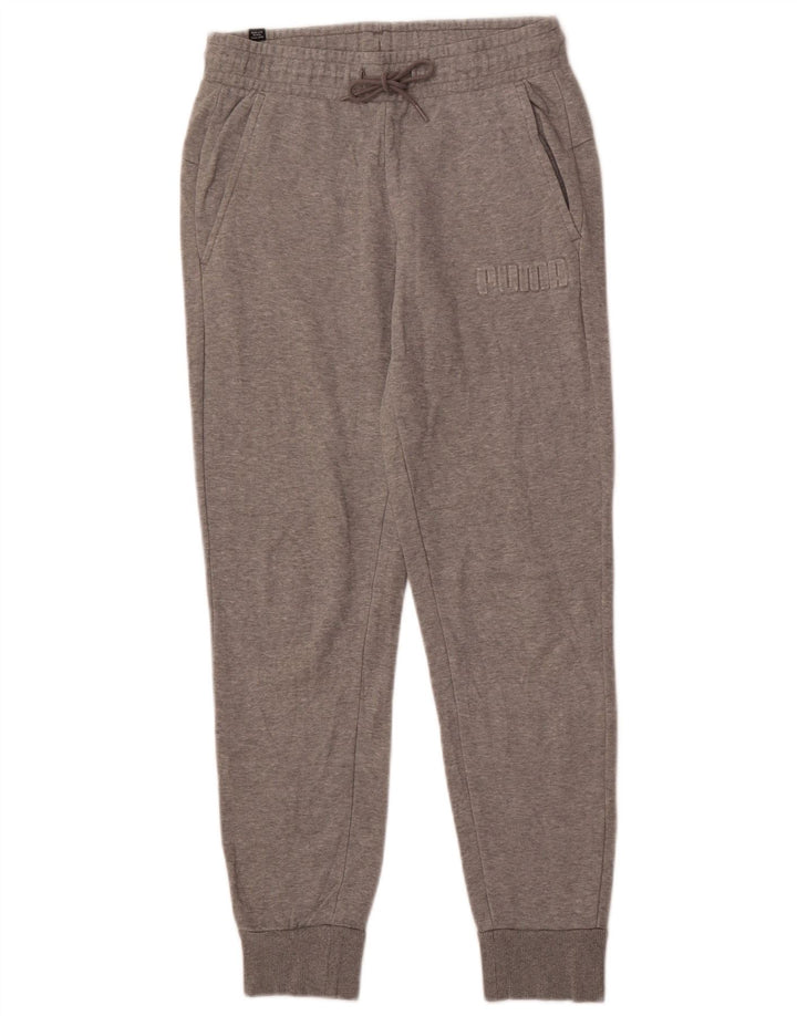 PUMA Womens Graphic Tracksuit Trousers Joggers UK 10 Small  Grey