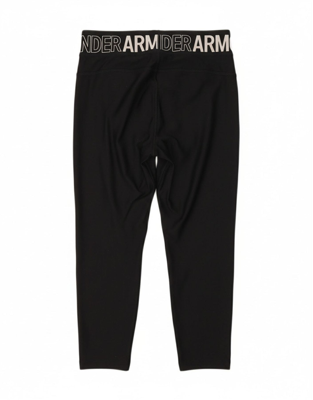 UNDER ARMOUR Womens Graphic Capri Leggings UK 8 Small  Black