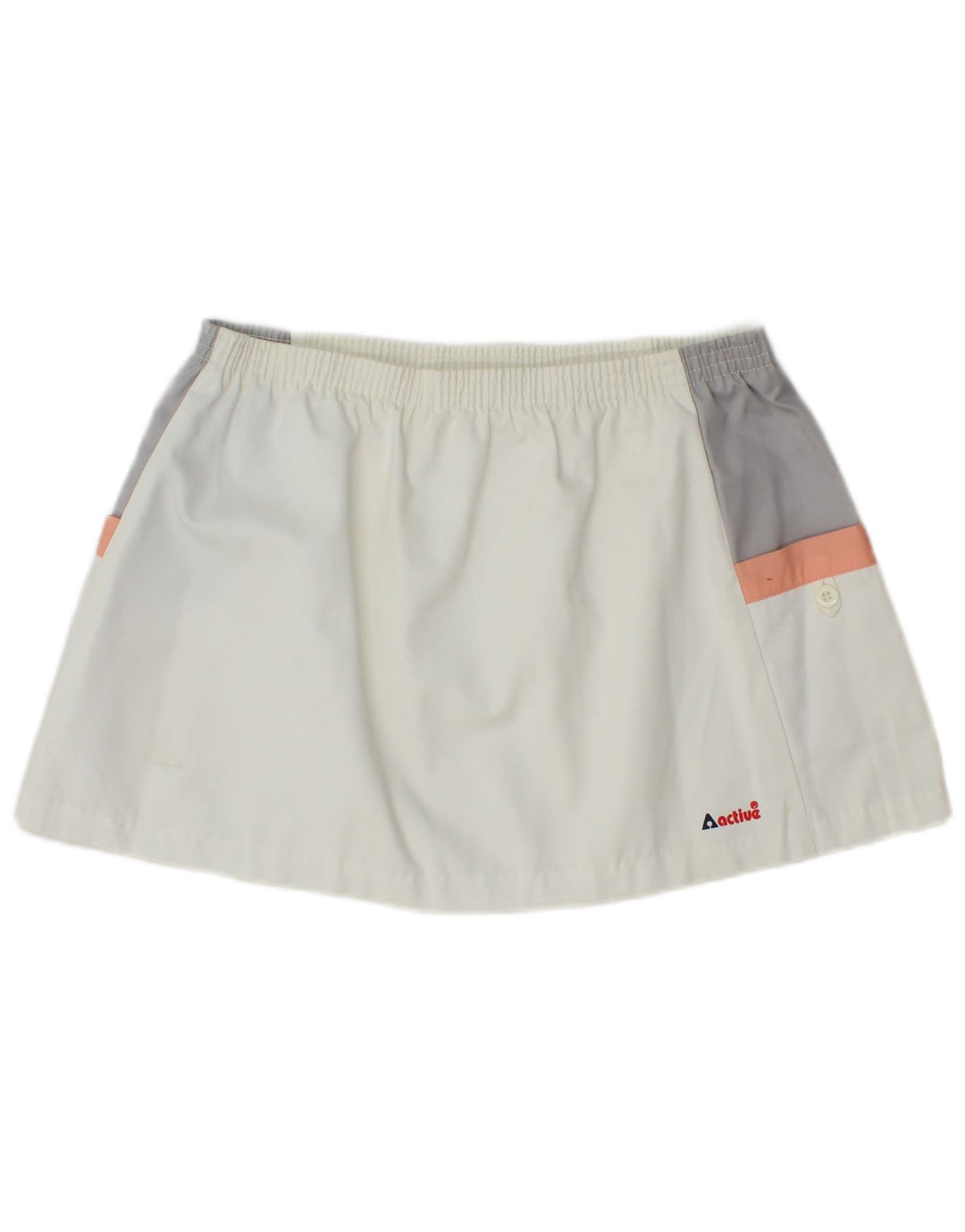 Aktiv Dame Mini Tennis Nederdel EU 44 XL W32 Hvid Colourblock Polyester