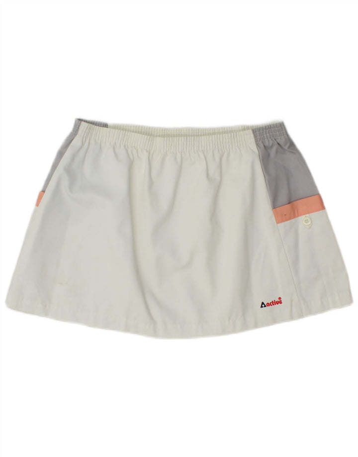 Aktiv Dame Mini Tennis Nederdel EU 44 XL W32 Hvid Colourblock Polyester