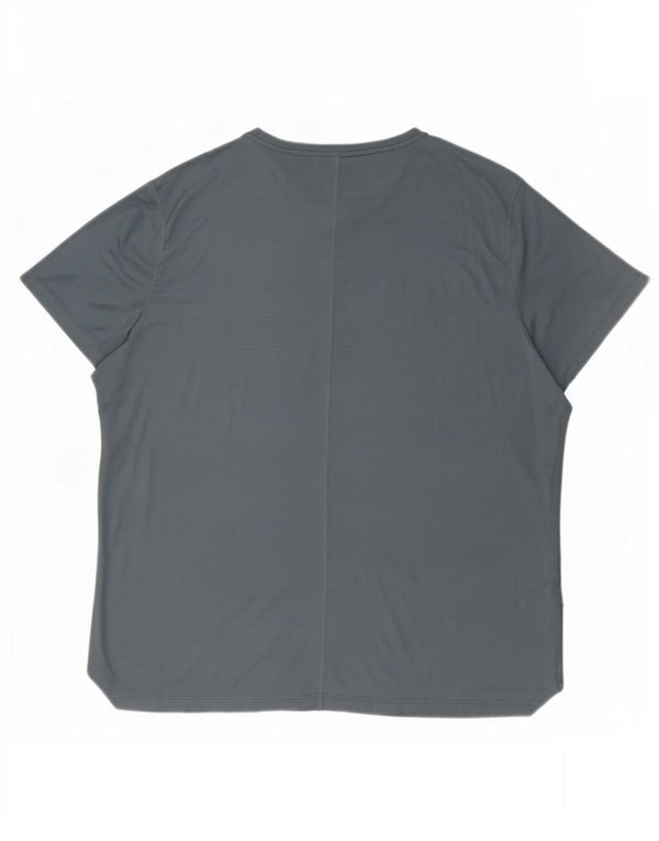 Asics Herre T-Shirt Top 2XL Navy Blue Polyester