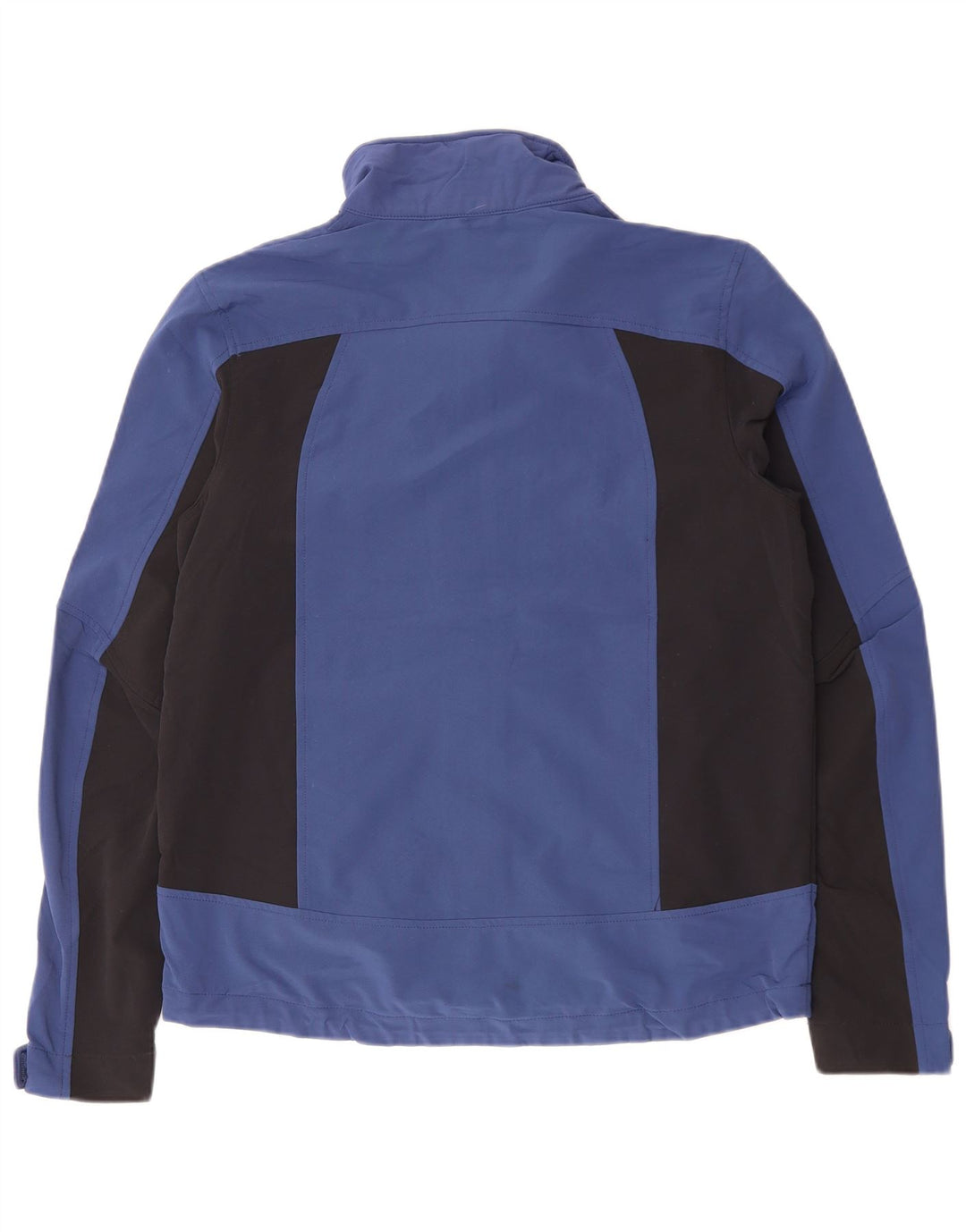 L.L.BEAN Herre Windbreaker Jacket UK 36 Small Navy Blue Colourblock Nylon