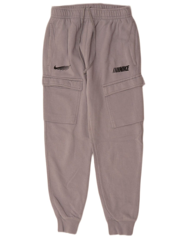 NIKE Graphic Cargo træningsdragtbukser til kvinder Joggers UK 10 Small Grå