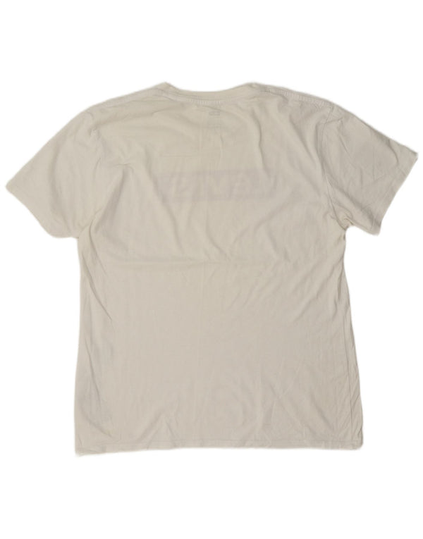 Levi's Mens Graphic T-Shirt Top Medium White Cotton