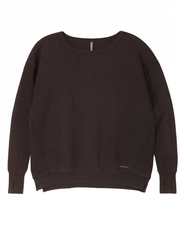 Sweaty Betty Dame Oversized Boat Neck Jumper Sweater UK 6 XS Grå Bomuld
