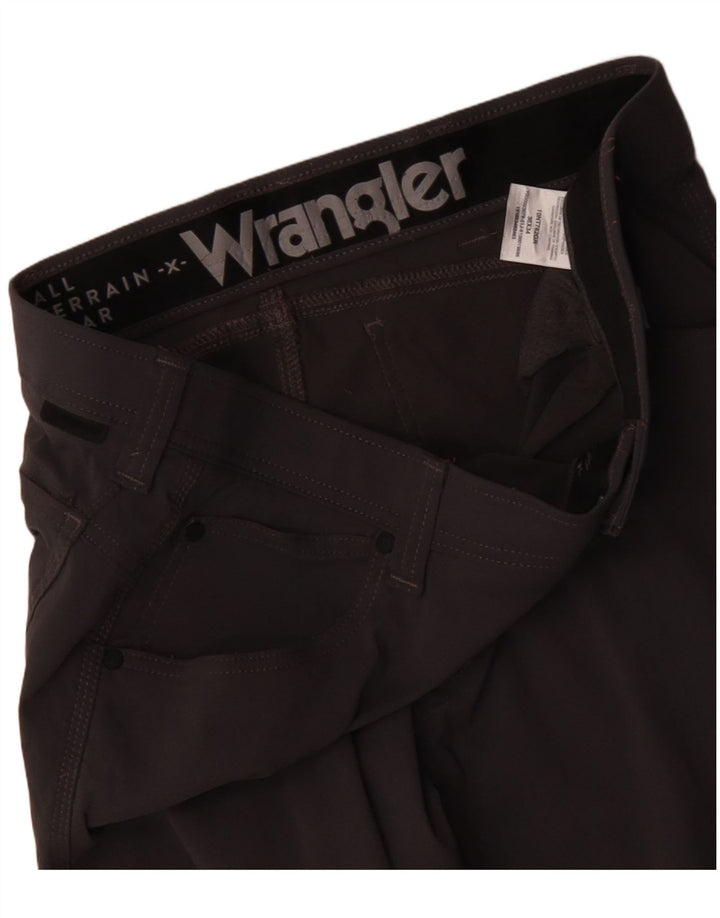 Wrangler Herre Slim Casual Bukser W36 L34 Grå Nylon