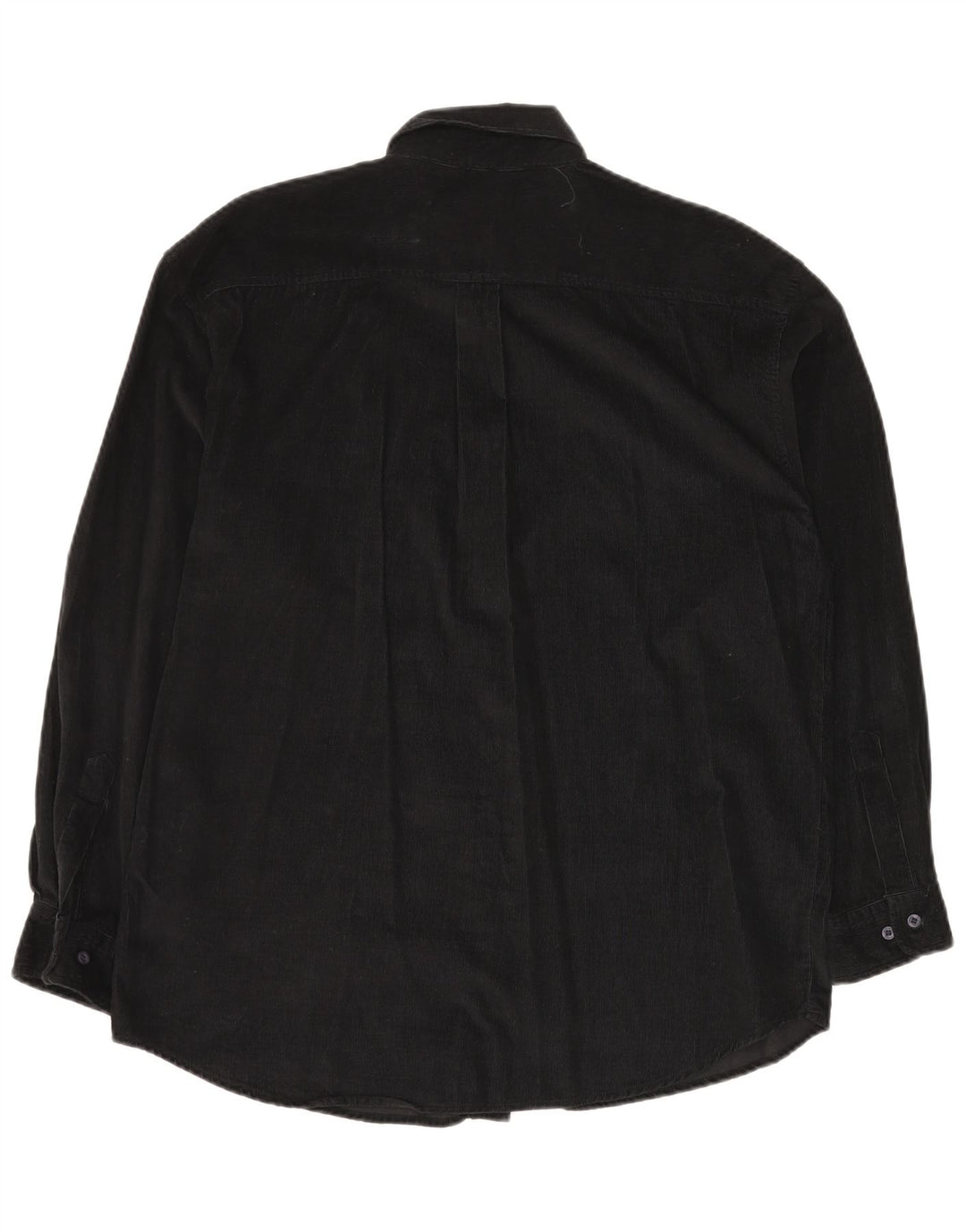 STONE HARBOUR Herre fløjlsskjorte Medium Sort Bomuld