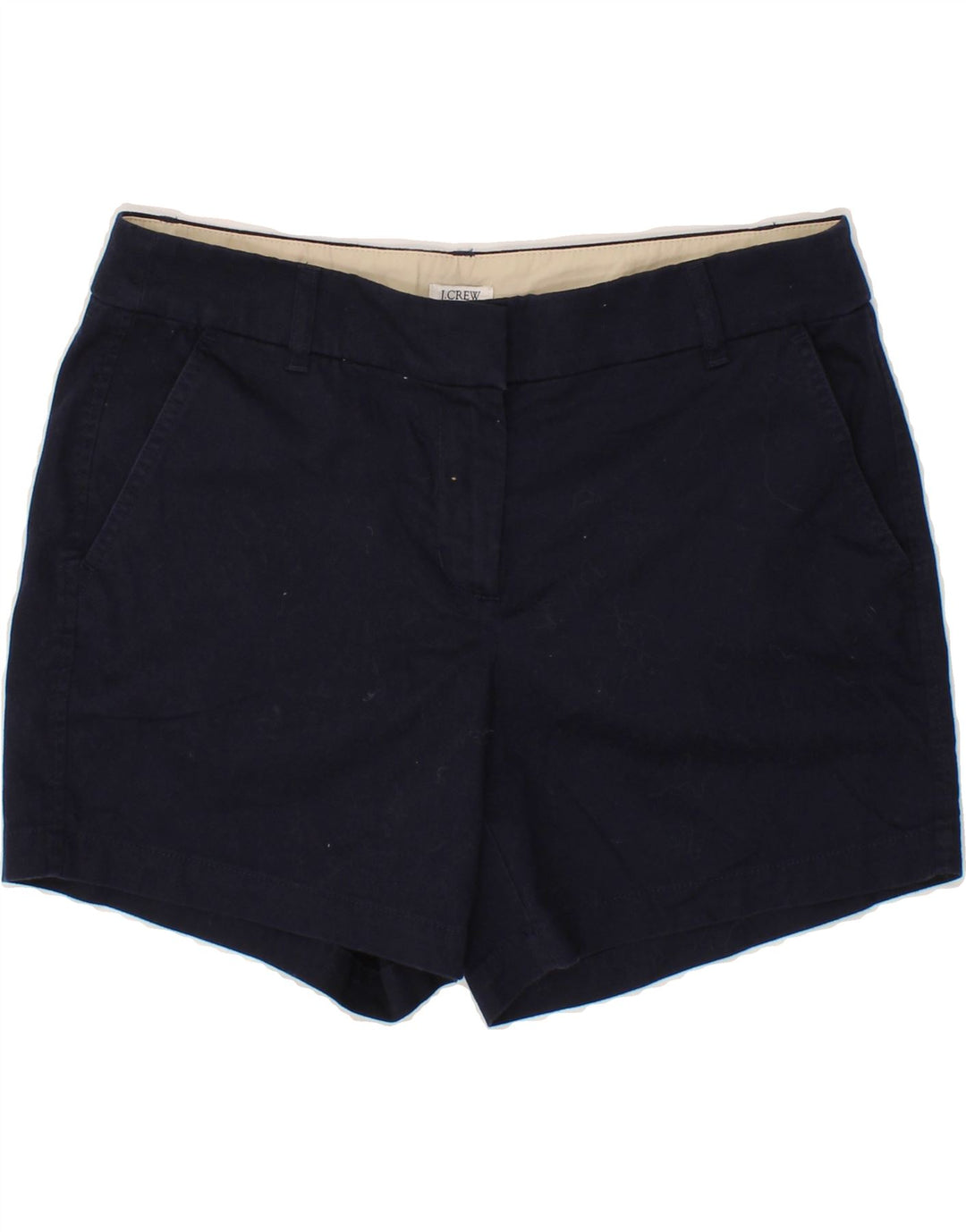 J. CREW Womens Chino Shorts US 8 Medium W30 Navy Blue Cotton Vintage J. Crew and Second-Hand J. Crew from Messina Hembry 