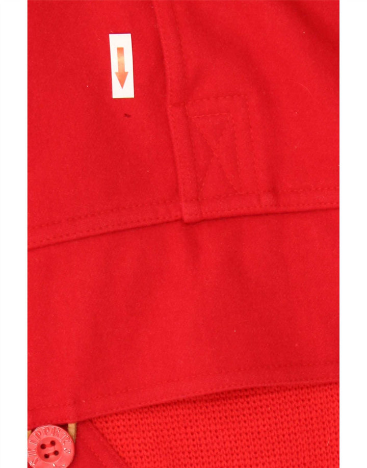 Skipper's Herre Button Neck Jumper Sweater IT 48 Medium Rød Uld