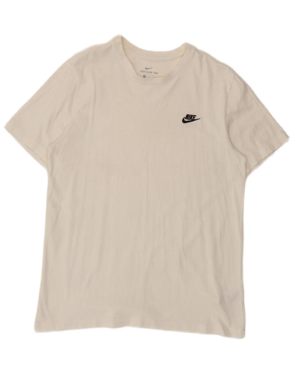 Nike T-shirt top til mænd, stor hvid bomuld